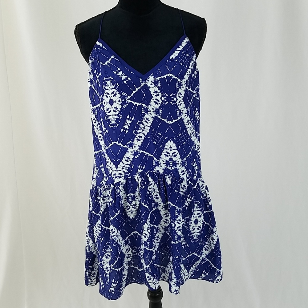 Rebecca Taylor 4 silk halter mini‎ dress floral sleeveless ruffled cottagecore